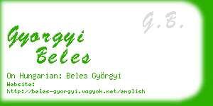 gyorgyi beles business card